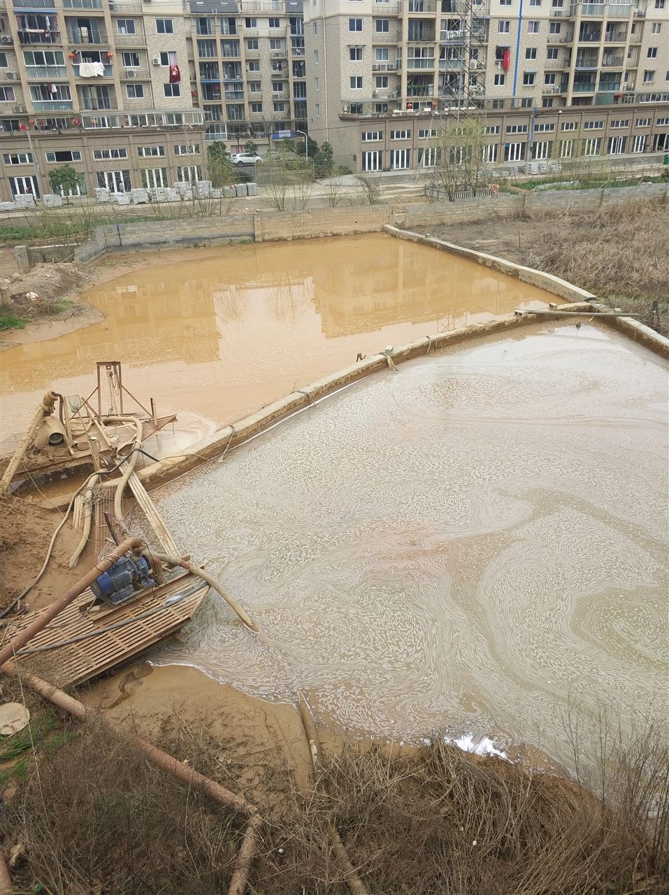 根河沉淀池淤泥清理-厂区废水池淤泥清淤