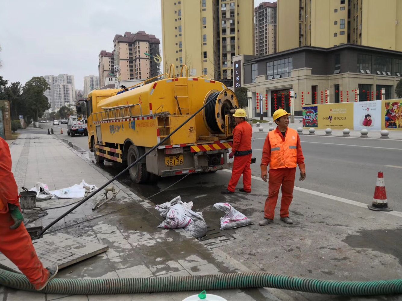 根河排污管道清淤-管道清洗